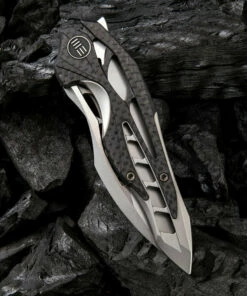 Best deal ✨ We Knife Co. We Knife Arrakis Framelock Folder 906CFC, 3.45” Bohler M390 Stainless Wharncliffe Plain Blade, Titanium Inlay Carbon Fiber Handle ❤️ -Automatic Knives shop 1552901478178700 05076.1582143998