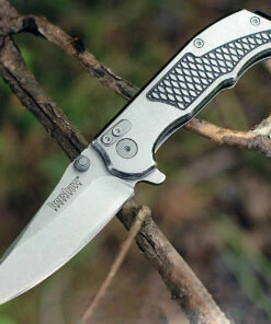 Outlet ✔️ Kershaw Knives Kershaw 1558 Agile, 2.75" 8Cr13MoV Plain Blade, 2-Tone Stainless Handles 🔔