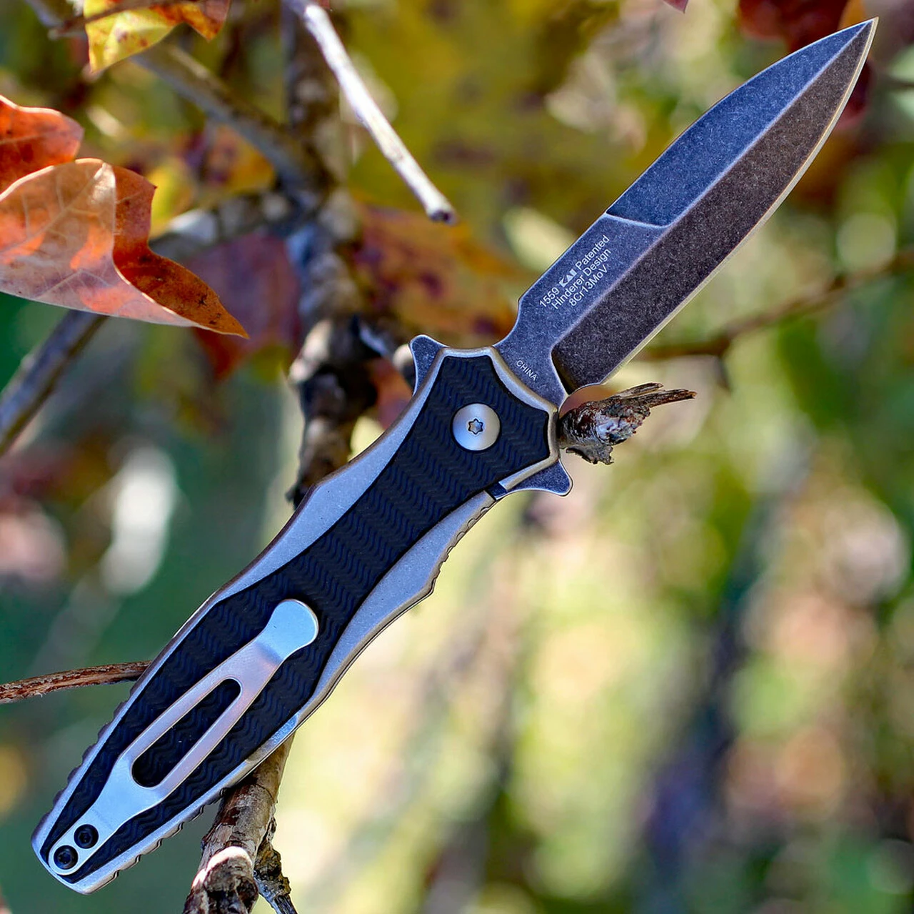 Flash Sale ✔️ Kershaw Knives Kershaw 1559 Decimus A/O, 3.25 in. 8Cr13MoV Black Stonewash plain Blade, GFN Handle 🤩 2 Flash Sale ✔️ Kershaw Knives Kershaw 1559 Decimus A/O, 3.25 in. 8Cr13MoV Black Stonewash plain Blade, GFN Handle 🤩 - Image 2