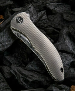 Outlet 🔥 We Knife Co. We Knife Synergy 2 Framelock Folder 912DS2, 3.49" Heimskringla Damasteel Tanto Plain Blade, 6AL4V Titanium Satin Polished Grooved Handle 🛒 8 Outlet 🔥 We Knife Co. We Knife Synergy 2 Framelock Folder 912DS2, 3.49" Heimskringla Damasteel Tanto Plain Blade, 6AL4V Titanium Satin Polished Grooved Handle 🛒 -Automatic Knives shop 1575253856775414 63973.1582052738