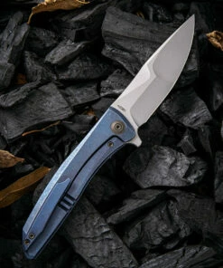 Wholesale 💯 We Knife Co. We Knife Scoppio Framelock Folder 923A, 3.63" CPM-20CV Stonewash Drop Point Plain Blade, Blue Titanium Handle 😍 5 Wholesale 💯 We Knife Co. We Knife Scoppio Framelock Folder 923A, 3.63" CPM-20CV Stonewash Drop Point Plain Blade, Blue Titanium Handle 😍 -Automatic Knives shop 1575254671422842 66172.1582049810