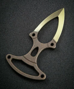Hot Sale ⭐ We Knife Co. We Knife BUD Push Dagger 924A, 2.02" 6AL4V Bronze Titanium Plain Blade, Bronze Titanium Handle, Black Kydex Sheath 💯 -Automatic Knives shop 1575255622103179 53182.1582046949