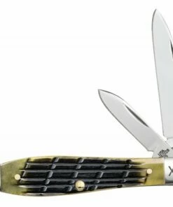 New 👏 Case Tear Drop 16021, 2.50" Blade Length Tru Sharp SS Blade, Olive Green Fence Row Jig Bone Handle ⭐