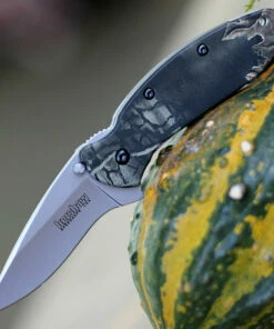 Hot Sale 🔥 Kershaw Knives Kershaw 1620C Scallion, 2.25" 420HC SS Plain Blade, Anodized Aluminum RealTree Handle 🎁