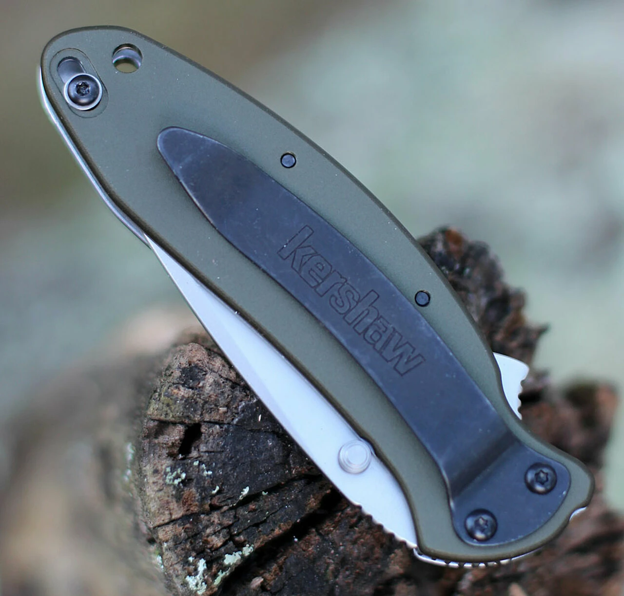 Deals 😍 Kershaw Knives Kershaw 1620OL Scallion, 2.25" 420HC SS Plain Blade, Olive Aluminum Handle 😍 4 Deals 😍 Kershaw Knives Kershaw 1620OL Scallion, 2.25" 420HC SS Plain Blade, Olive Aluminum Handle 😍 - Image 4