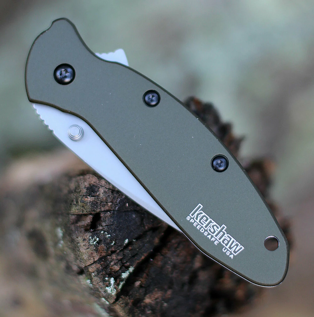 Deals 😍 Kershaw Knives Kershaw 1620OL Scallion, 2.25" 420HC SS Plain Blade, Olive Aluminum Handle 😍 3 Deals 😍 Kershaw Knives Kershaw 1620OL Scallion, 2.25" 420HC SS Plain Blade, Olive Aluminum Handle 😍 - Image 3