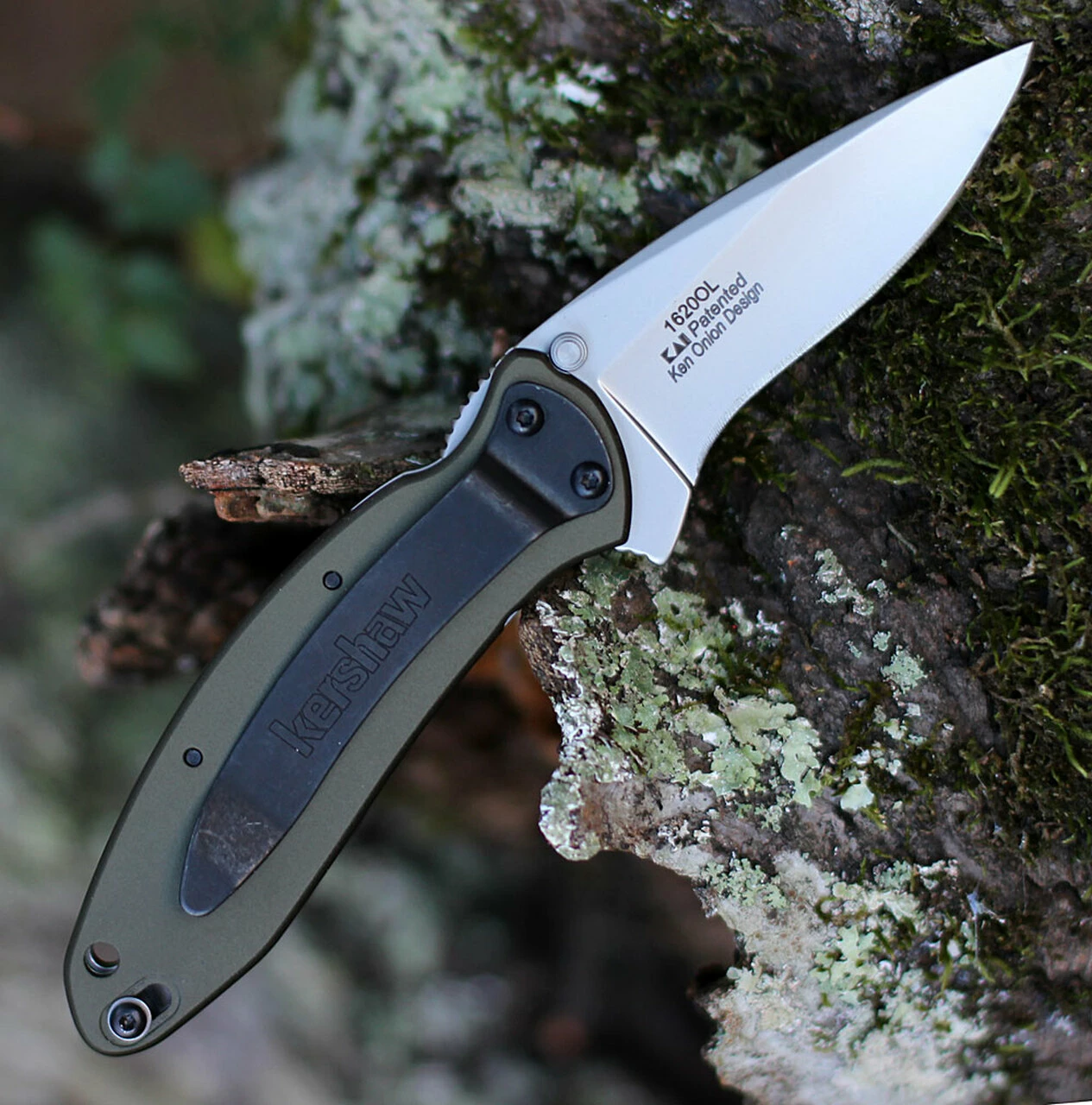 Deals 😍 Kershaw Knives Kershaw 1620OL Scallion, 2.25" 420HC SS Plain Blade, Olive Aluminum Handle 😍 2 Deals 😍 Kershaw Knives Kershaw 1620OL Scallion, 2.25" 420HC SS Plain Blade, Olive Aluminum Handle 😍 - Image 2