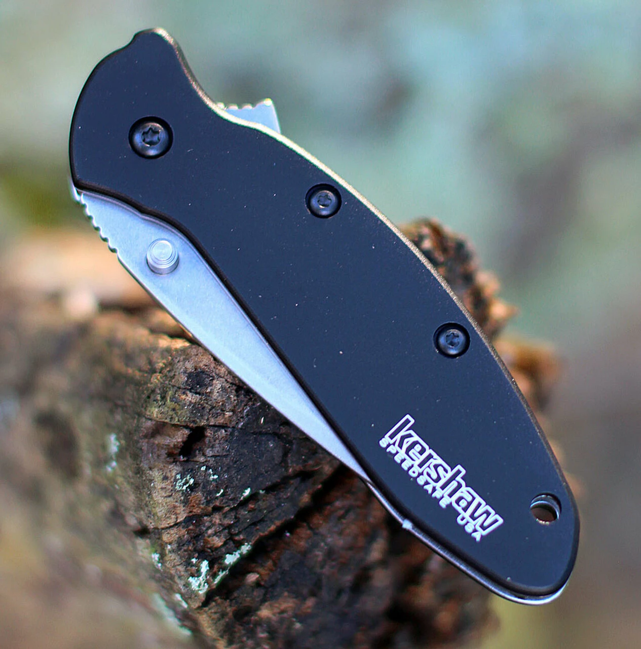 Outlet ❤️ Kershaw Knives Kershaw 1620SWBLK Scallion, 2.5" 420HC Plain Blade, Black Anodized Aluminum Handle 🛒 4 Outlet ❤️ Kershaw Knives Kershaw 1620SWBLK Scallion, 2.5" 420HC Plain Blade, Black Anodized Aluminum Handle 🛒 - Image 4