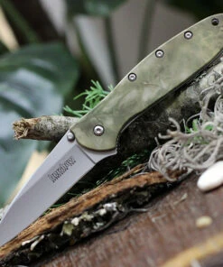 Wholesale 🤩 Kershaw Knives Kershaw 1660CAMO Leek, 3" 14C28N Plain Blade, Camo Anodized Aluminum Handle 😀