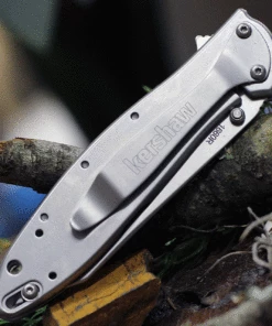 Buy 🤩 Kershaw Knives Kershaw Random Leek 1660R, 3" Sandvik 14C28N Bead Blasted Reverse Tanto Blade, Stainless Steel Handle ❤️ -Automatic Knives shop 1660R.2 43309.1619020915