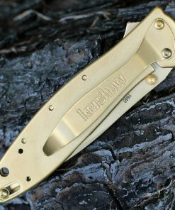 Discount 🧨 Kershaw Knives Kershaw 1660G LEEK, 24K Gold Plated, 3" Sandvik 14C28N Plain Blade 🌟 -Automatic Knives shop 1660g.2 78070.1566585923