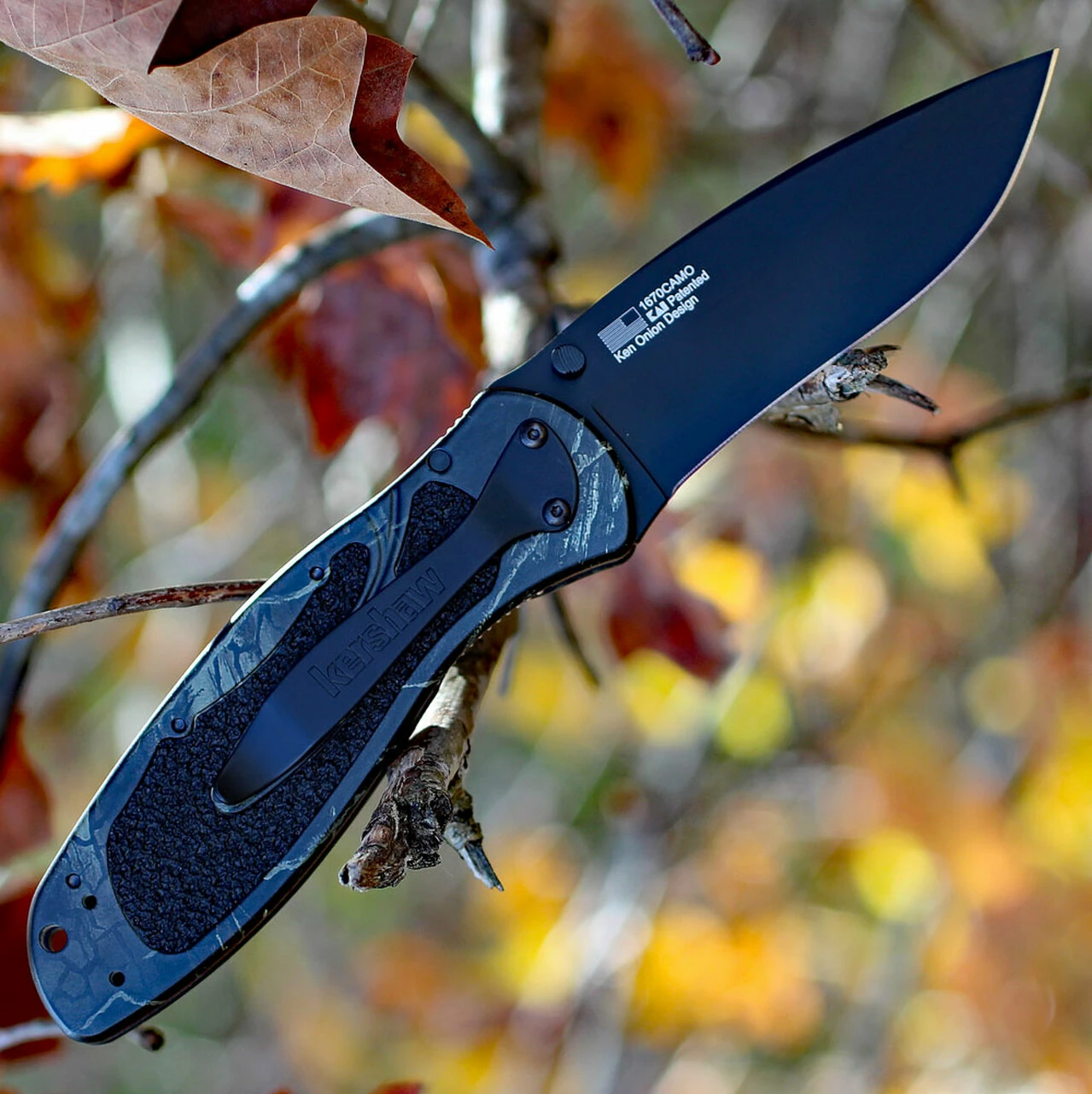 Buy 😍 Kershaw Knives Kershaw 1670CAMO Blur, 3.4" 14C28N Plain Blade, Camo Anodized Aluminum Handle 😍 2 Buy 😍 Kershaw Knives Kershaw 1670CAMO Blur, 3.4" 14C28N Plain Blade, Camo Anodized Aluminum Handle 😍 - Image 2