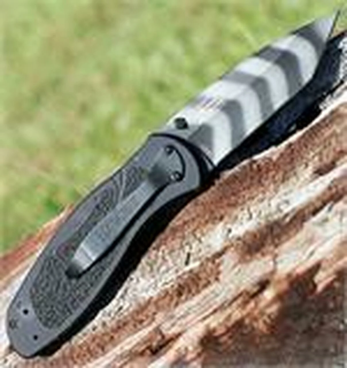 New 🌟 Kershaw Knives Kershaw 1670TTS Tiger Striped Blur, 3.4" CTS-BDZ1 Plain Blade, Black Anodized Aluminum Handle 😀 2 New 🌟 Kershaw Knives Kershaw 1670TTS Tiger Striped Blur, 3.4" CTS-BDZ1 Plain Blade, Black Anodized Aluminum Handle 😀 - Image 2