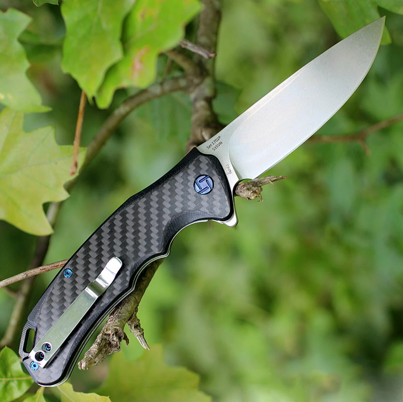 New ❤️ Artisan Cutlery Artisan Tradition ATZ1702PCF, 3.94" S35VN Plain Blade, Carbon Fiber Handle ❤️ 2 New ❤️ Artisan Cutlery Artisan Tradition ATZ1702PCF, 3.94" S35VN Plain Blade, Carbon Fiber Handle ❤️ - Image 2