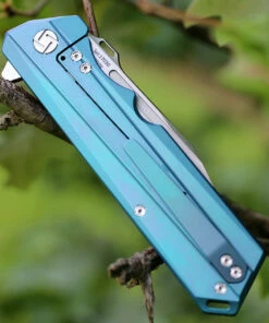 Coupon ✔️ Artisan Cutlery Artisan Littoral ATZ1703GBU, 3.54 in. S35VN Plain Blade, Blue Titanium Handle 🧨 -Automatic Knives shop 1703gbu.3 09141.1566585961