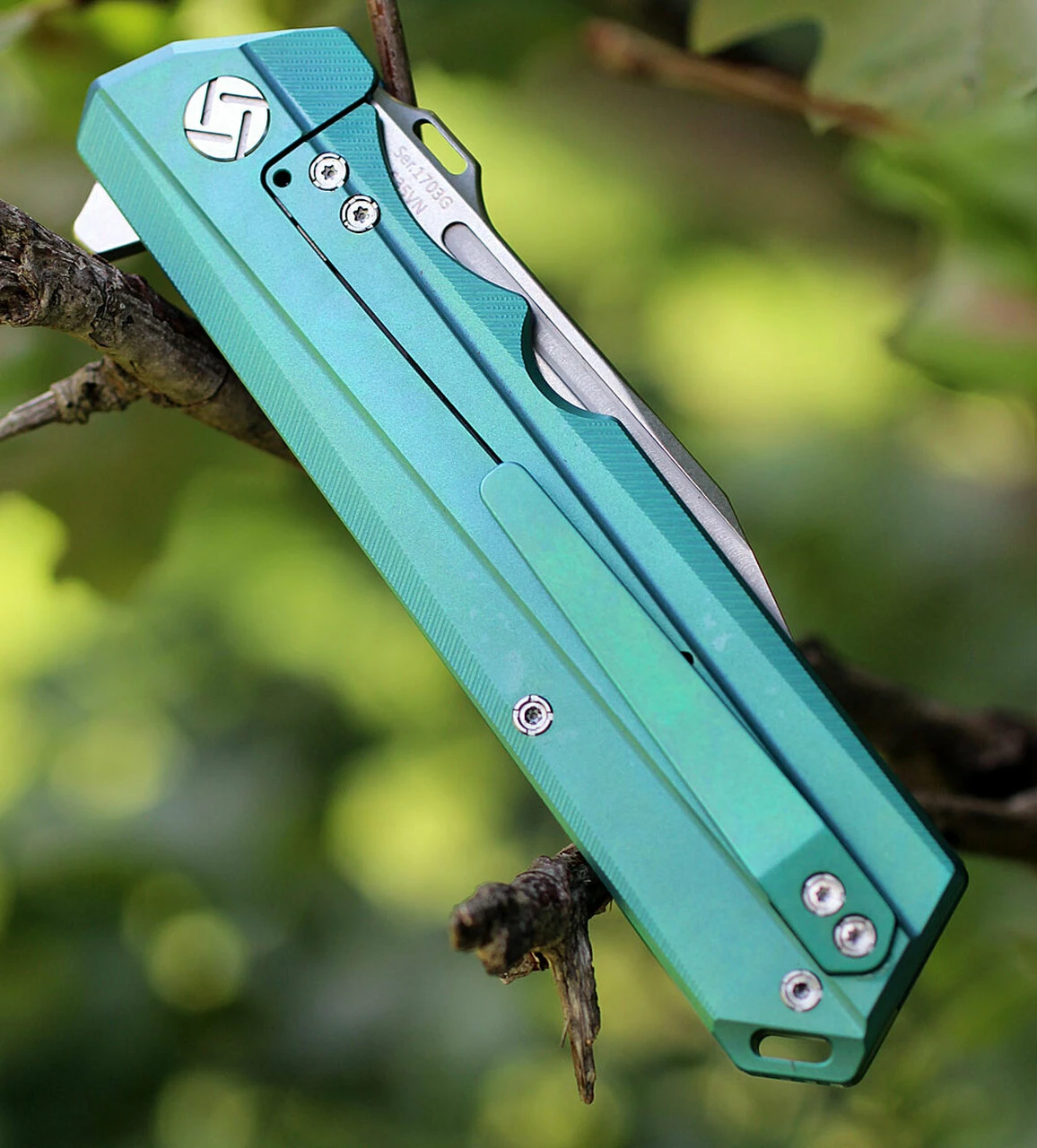 New ⌛ Artisan Cutlery Artisan Littoral ATZ1703GGN, 3.54 in. S35VN Plain Blade, Green Titanium Handle 🛒 3 New ⌛ Artisan Cutlery Artisan Littoral ATZ1703GGN, 3.54 in. S35VN Plain Blade, Green Titanium Handle 🛒 - Image 3