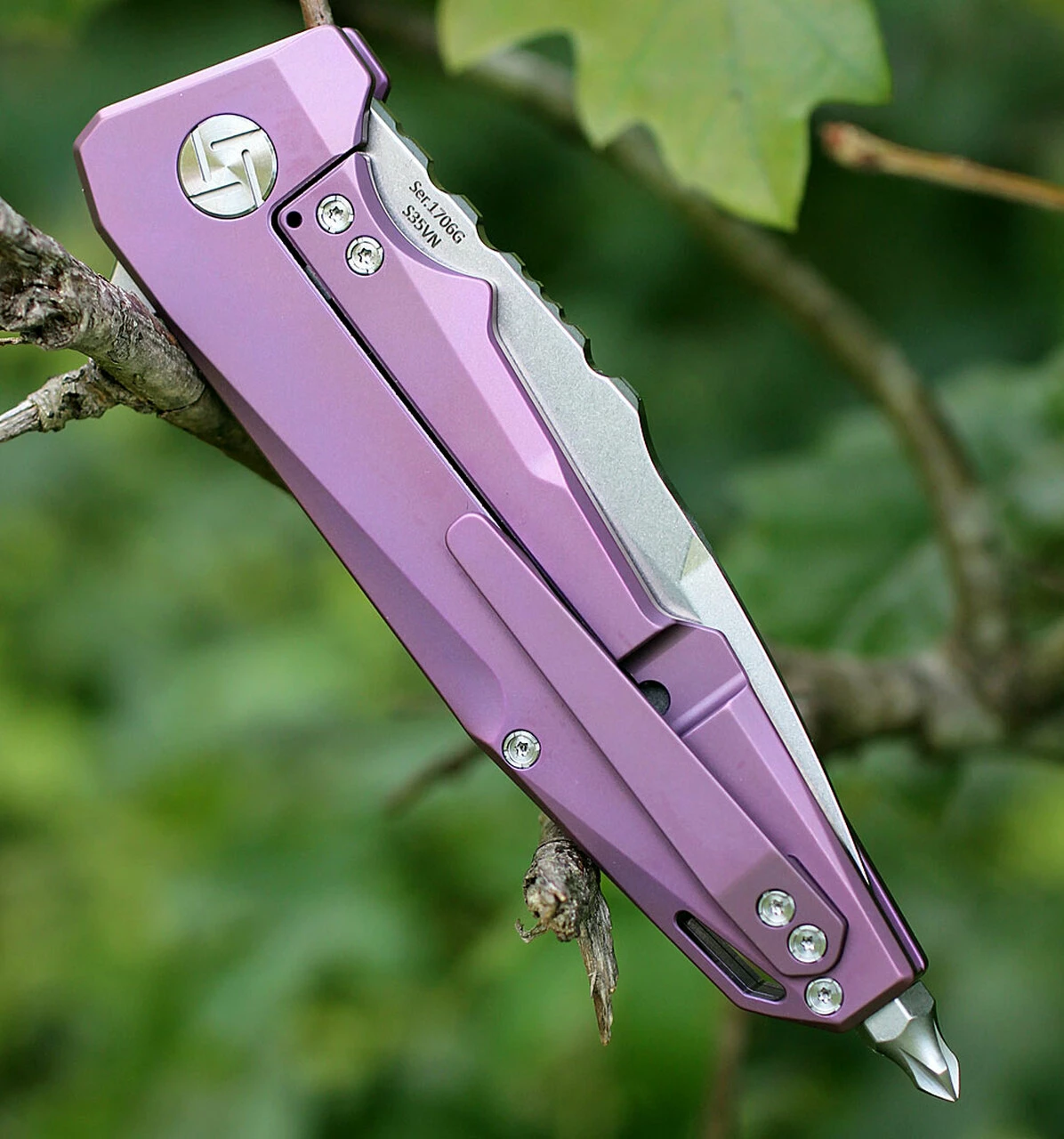 Top 10 ⭐ Artisan Cutlery Artisan Predator ATZ1706GRE, 3.74" S35VN, Purple TC4 Titanium Handle 🧨 3 Top 10 ⭐ Artisan Cutlery Artisan Predator ATZ1706GRE, 3.74" S35VN, Purple TC4 Titanium Handle 🧨 - Image 3