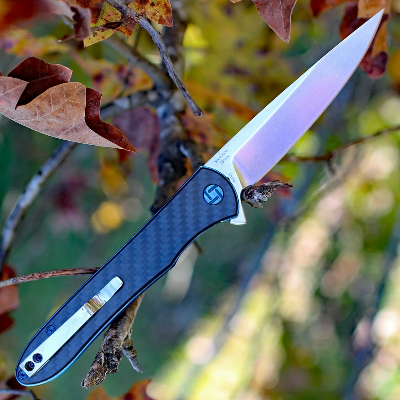 Promo 👍 Artisan Cutlery Artisan ATZ1707PCF Shark, 3.94" S35VN Plain Blade, Carbon Fiber G-10 Handle 😍 2 Promo 👍 Artisan Cutlery Artisan ATZ1707PCF Shark, 3.94" S35VN Plain Blade, Carbon Fiber G-10 Handle 😍 - Image 2