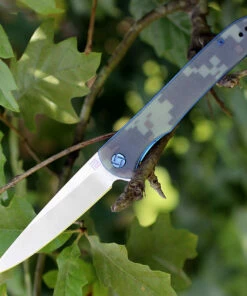 Outlet 👍 Artisan Cutlery Artisan ATZ1707PCG Shark, 3.94" D2 Steel Plain Blade, Camouflage G-10 Handle 🧨