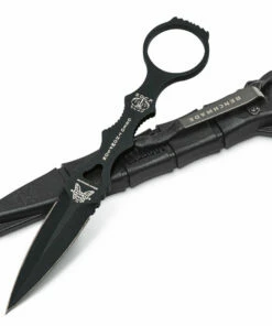 Promo 🌟 Benchmade Knives Benchmade SOCP Dagger, 176BK, 3.22 in. 440C Steel , Black Plain Blade, Black Sheath ✔️