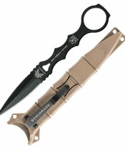 Best reviews of 🌟 Benchmade Knives Benchmade SOCP Dagger, 176BKSN, 3.22 in. 440C Steel , Black Plain Blade, Desert Sand Sheath 😀