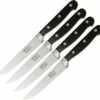Budget 🎁 Hen & Rooster HRI009 Six Piece Steak Knife Set, 5" 440A Stainless Plain Blade, Stainless Guard, Black Wood Handle 🤩