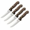 Best reviews of ⌛ Chicago Cutlery C43898 Basics Four Piece Steak Set, 5" High Carbon Satinless Combo Blade, Walnut Handle 👍