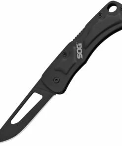 Best deal 🛒 SOG CE1012CP Centi II Lockback Folder, 2.10" 3Cr13MoV Black Drop Point Plain Blade, Black Stainless Steel Handle 🛒