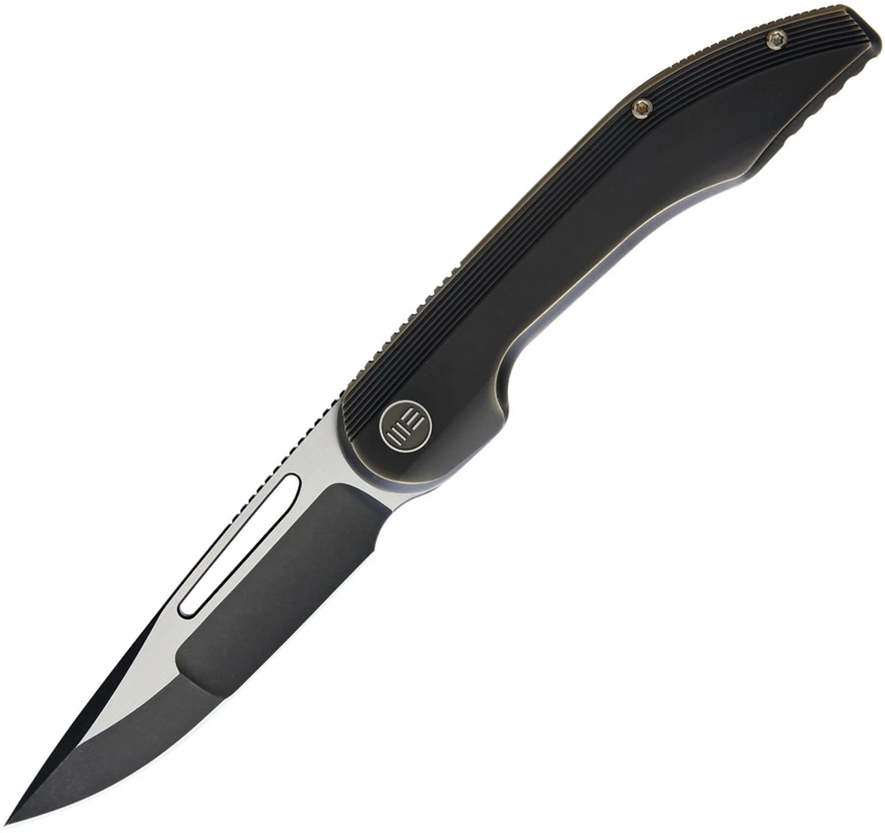 Deals 🌟 We Knife Co. We Knife Slipstream Framelock Folder 714F, 3.8” CPM S35VN Black Two-Tone Spear Point Plain Blade, Bronze Titanium Handle 😍 1 Deals 🌟 We Knife Co. We Knife Slipstream Framelock Folder 714F, 3.8” CPM S35VN Black Two-Tone Spear Point Plain Blade, Bronze Titanium Handle 😍