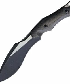 Flash Sale 🔔 We Knife Co. We Knife Vaquita Fixed Blade 807B, 3.2” CPM S35VN Black Stonewash Kukri Plain Blade, Black Carbon Fiber Handle 😀