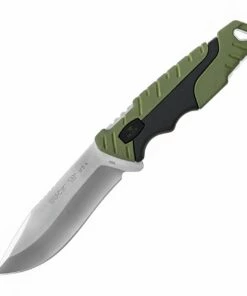Buy 😍 Buck Knives Buck Large Pursuit 656GRS, 420H Stainless Steel Drop Point Plain Blade, Green and Black GFN/Versaflex Handle ⌛
