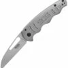 Deals ⭐ SOG Escape 14520157 Linerlock Folder, 3" 8Cr13MoV Satin Sheepsfoot Plain Blade, Silver Stainless Steel Handle 😀