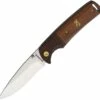 Discount ⭐ Browning Knives Browning Buckmark Linerlock, BR0304, 2.88" Stainless Blade, Wood Handle 👏