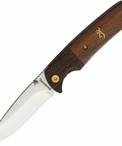 Discount ⭐ Browning Knives Browning Buckmark Linerlock, BR0304, 2.88" Stainless Blade, Wood Handle 👏