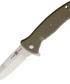 Promo ✔️ Al Mar Mini SERE 2020 Linerlock A/O 2212, 3" 8Cr13MoV SS Plain Blade, FRN Handle, Coyote 🌟