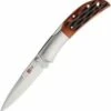 Best reviews of 🛒 Al Mar Hawk Lockback Honey Jigged Bone 7002, 2.5" AUS-8, Plain Blade, Honey Jig Bone Handle, Leather Slip Pouch Sheath 🔔