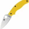 Brand new ✨ Spyderco Knives Spyderco UK Penknife Salt C94PYL, 2.93" Satin LC200N Plain Blade, Yellow FRN Handle 😀