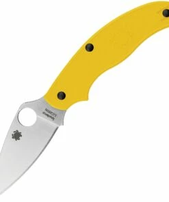 Brand new ✨ Spyderco Knives Spyderco UK Penknife Salt C94PYL, 2.93" Satin LC200N Plain Blade, Yellow FRN Handle 😀