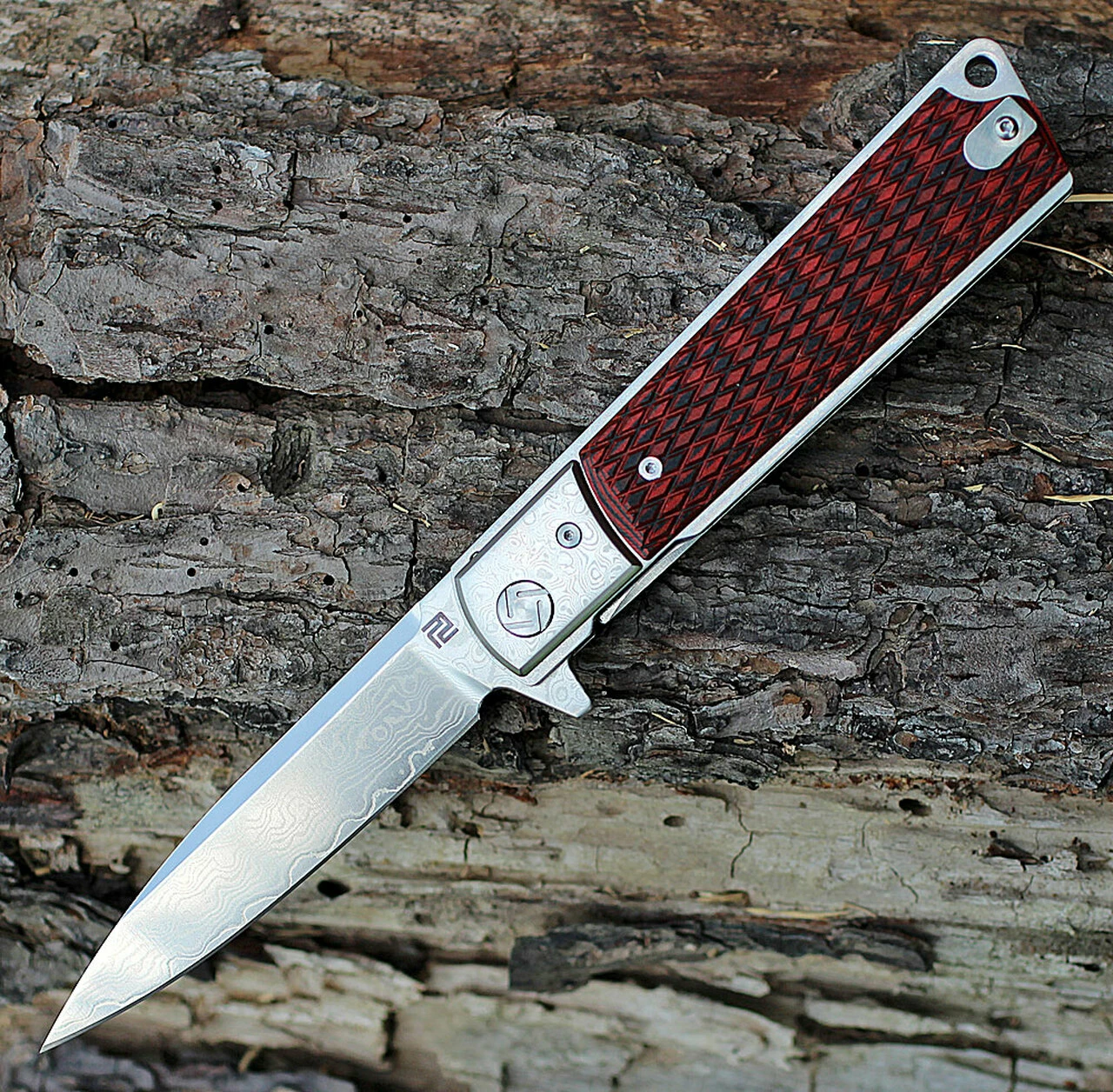 Discount ✔️ Artisan Cutlery Artisan Classic Damascus ATZ1802GDBR, 3.94" Damascus Plain Blade, RedG10/Damascus Handle ✔️ 1 Discount ✔️ Artisan Cutlery Artisan Classic Damascus ATZ1802GDBR, 3.94" Damascus Plain Blade, RedG10/Damascus Handle ✔️