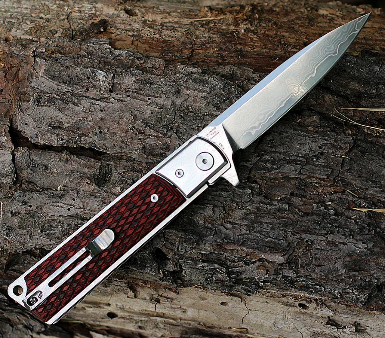Discount ✔️ Artisan Cutlery Artisan Classic Damascus ATZ1802GDBR, 3.94" Damascus Plain Blade, RedG10/Damascus Handle ✔️ 2 Discount ✔️ Artisan Cutlery Artisan Classic Damascus ATZ1802GDBR, 3.94" Damascus Plain Blade, RedG10/Damascus Handle ✔️ - Image 2