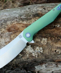 Buy ❤️ Artisan Cutlery Artisan Osprey ATZ1803GGNM, 3.74" M390 Plain Blade, Green TC4 Titanium Handle 🧨