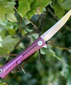 Best Sale 🛒 Artisan Cutlery Artisan ATZ1805GRES S Waistline, 4" S35VN Plain Blade, Rose Titanium Handle 🎁 -Automatic Knives shop 1805g res 90424.1566585989