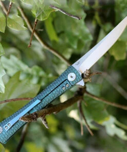 New 😍 Artisan Cutlery Artisan ATZ1805GGNM S Waistline, 4" M390 Plain Blade, Green Titanium Handle 😍 -Automatic Knives shop 1805ggnm.4 71638.1566586002