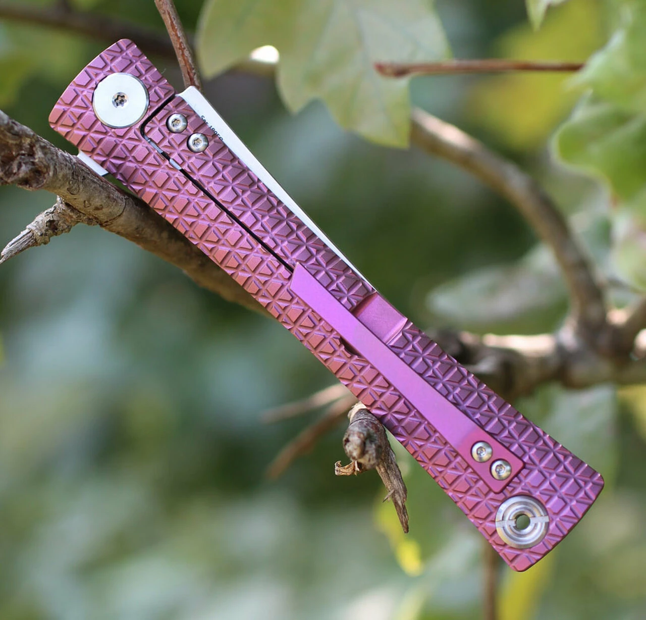 Discount 👍 Artisan Cutlery Artisan ATZ1805GREM S Waistline, 4" M390 Plain Blade, Purple Titanium Handle ❤️ 3 Discount 👍 Artisan Cutlery Artisan ATZ1805GREM S Waistline, 4" M390 Plain Blade, Purple Titanium Handle ❤️ - Image 3