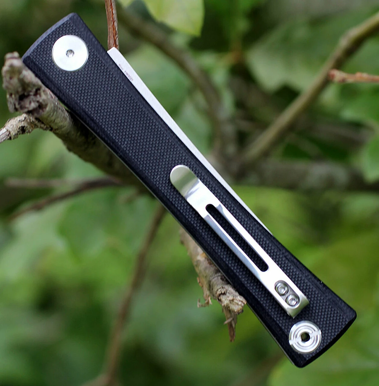 Outlet 💯 Artisan Cutlery Artisan S Waistline ATZ1805PBKF, 3.94" D2 Plain Blade, Black Flat G-10 Handle ⌛ 3 Outlet 💯 Artisan Cutlery Artisan S Waistline ATZ1805PBKF, 3.94" D2 Plain Blade, Black Flat G-10 Handle ⌛ - Image 3