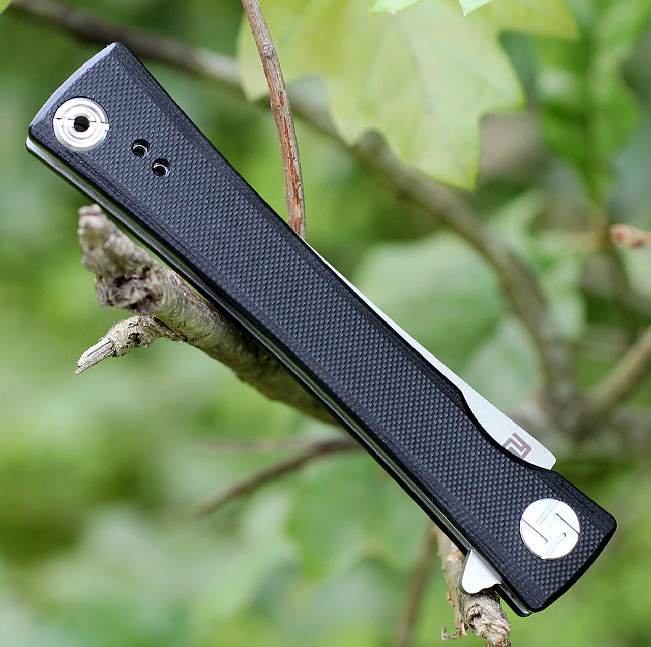 Outlet 💯 Artisan Cutlery Artisan S Waistline ATZ1805PBKF, 3.94" D2 Plain Blade, Black Flat G-10 Handle ⌛ 4 Outlet 💯 Artisan Cutlery Artisan S Waistline ATZ1805PBKF, 3.94" D2 Plain Blade, Black Flat G-10 Handle ⌛ - Image 4