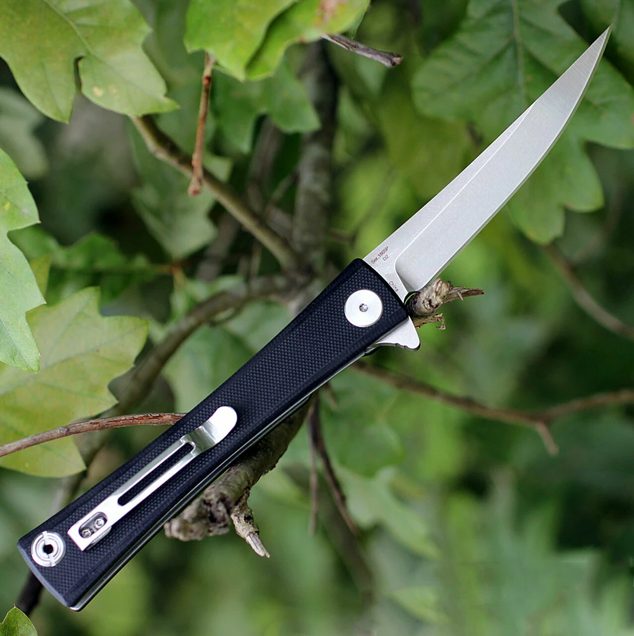 Outlet 💯 Artisan Cutlery Artisan S Waistline ATZ1805PBKF, 3.94" D2 Plain Blade, Black Flat G-10 Handle ⌛ 2 Outlet 💯 Artisan Cutlery Artisan S Waistline ATZ1805PBKF, 3.94" D2 Plain Blade, Black Flat G-10 Handle ⌛ - Image 2