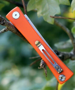 Discount ✨ Artisan Cutlery Artisan S Waistline ATZ1805POEF, 3.94" D2 Plain Blade, Orange Flat G-10 Handle 🌟 -Automatic Knives shop 1805poef.3 05733.1566586042