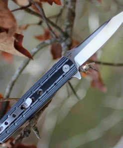 Brand new 👍 Artisan Cutlery Artisan Virginia ATZ1807PBW, 3.94" D2 Plain Blade, Curved White/Black G-10 Handle 💯 -Automatic Knives shop 1807pbw.2 50434.1566586004