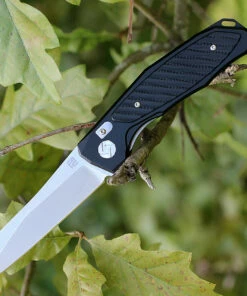 New 🧨 Artisan Cutlery Artisan Falcon ATZ1809PBBK, 3.94" D2 Plain Blade, Black Aluminum/G-10 Handle 💯
